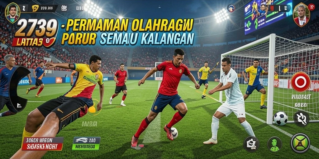 Tampilan gameplay mendebarkan dalam berbagai cabang olahraga di 2739.