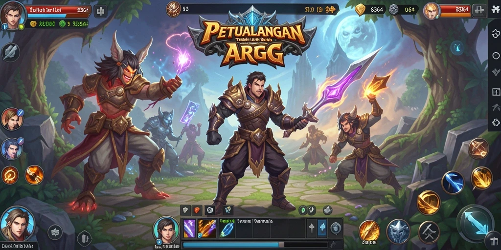 Tampilan memukau dari gameplay ARPG di 8364.