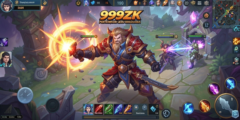 Tampilan menarik dari gameplay 999ZK yang penuh aksi.