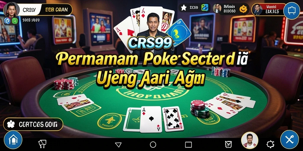 Tampilan dalam permainan Poker CRS99 yang penuh aksi dan strategi.