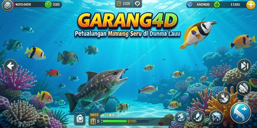 Gambaran gameplay seru dalam GARANG4D saat memancing ikan.