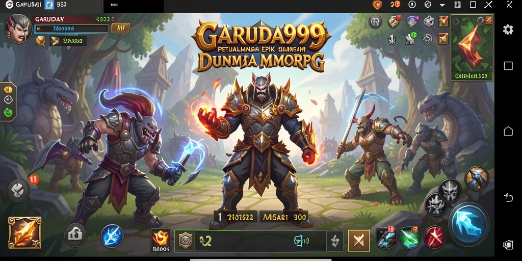 Tampilan gameplay menarik dalam dunia <strong>GARUDA999</strong> yang memukau.