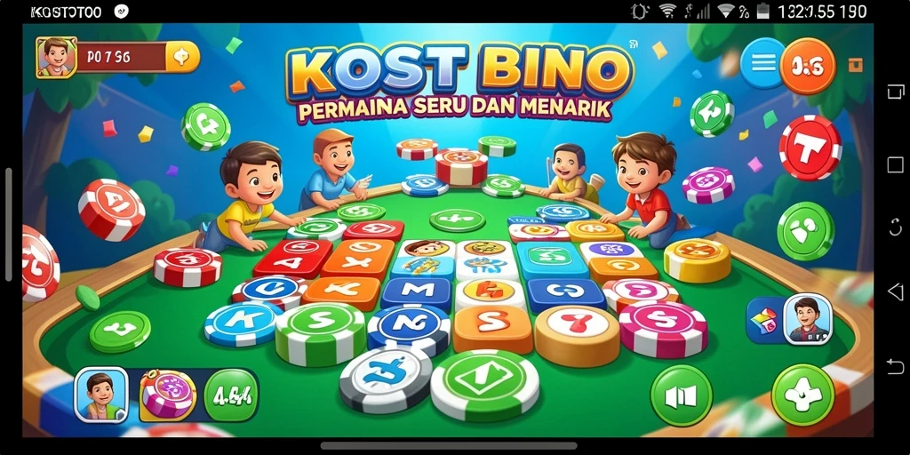 Screenshot gameplay KOSTOTO yang menunjukkan momen seru bermain Bingo.
