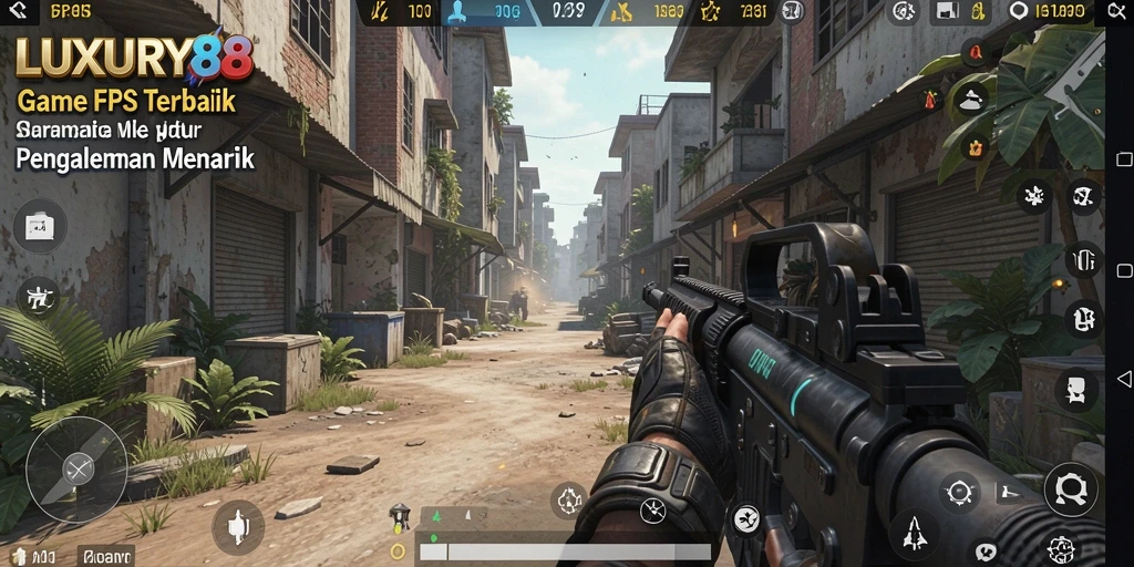 Screenshot LUXURY88 yang menunjukkan aksi seru dalam gameplay FPS.