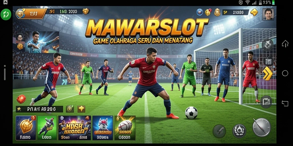 Tampilan gameplay seru MAWARSLOT dengan aksi olahraga yang mendebarkan.