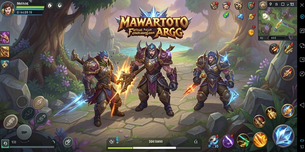 Tampilan gameplay MAWARTOTO yang penuh aksi di dunia fantasi.