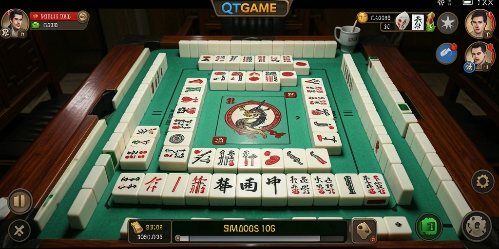 Tampilan gameplay seru di QTGAME yang memikat para pemain Mahjong.