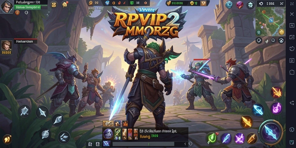 Screenshot permainan RPVIP2 menampilkan aksi seru dalam MMORPG.