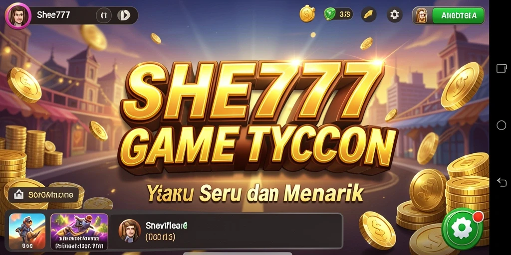 Tampilan gameplay Tycoon yang realistis dan menarik di SHE777.