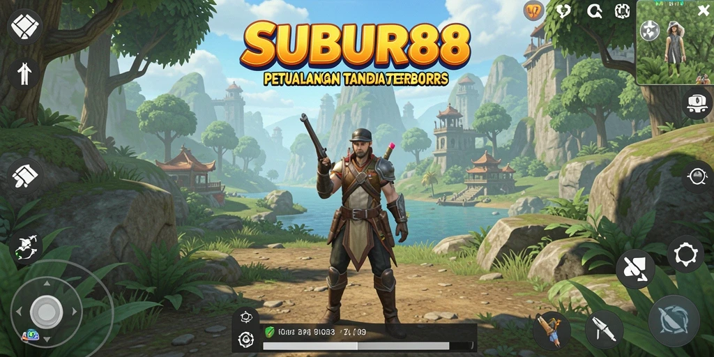 Screenshot SUBUR88 menunjukkan petualangan di dunia terbuka yang luas.