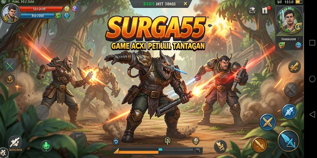 Gameplay mendebarkan di SURGA55 dengan aksi yang intense.