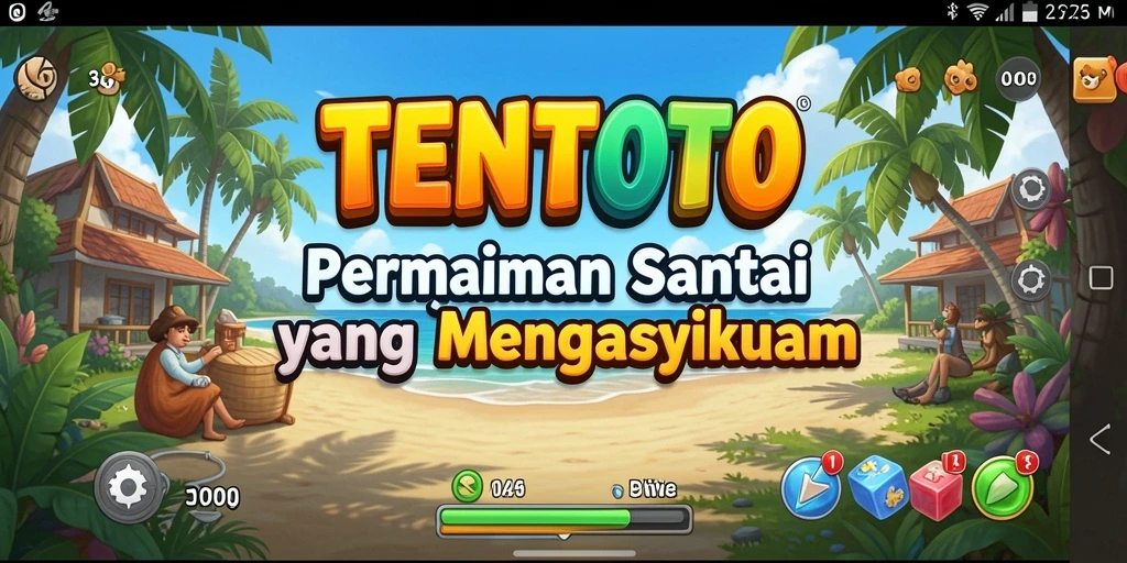 Screenshot gameplay TENTOTO menampilkan keseruan dalam bermain.