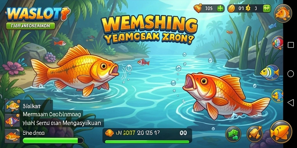 Gameplay WASLOT yang menegangkan saat menangkap ikan.